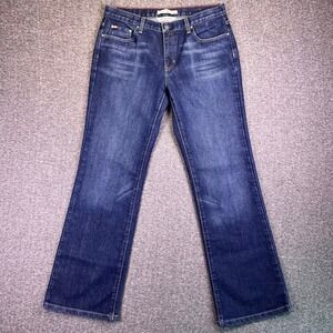 VTG Y2K Tommy Hilfiger Jeans Womens 12 Low-Rise Boot Dark Wash Retro Fits32x31.5